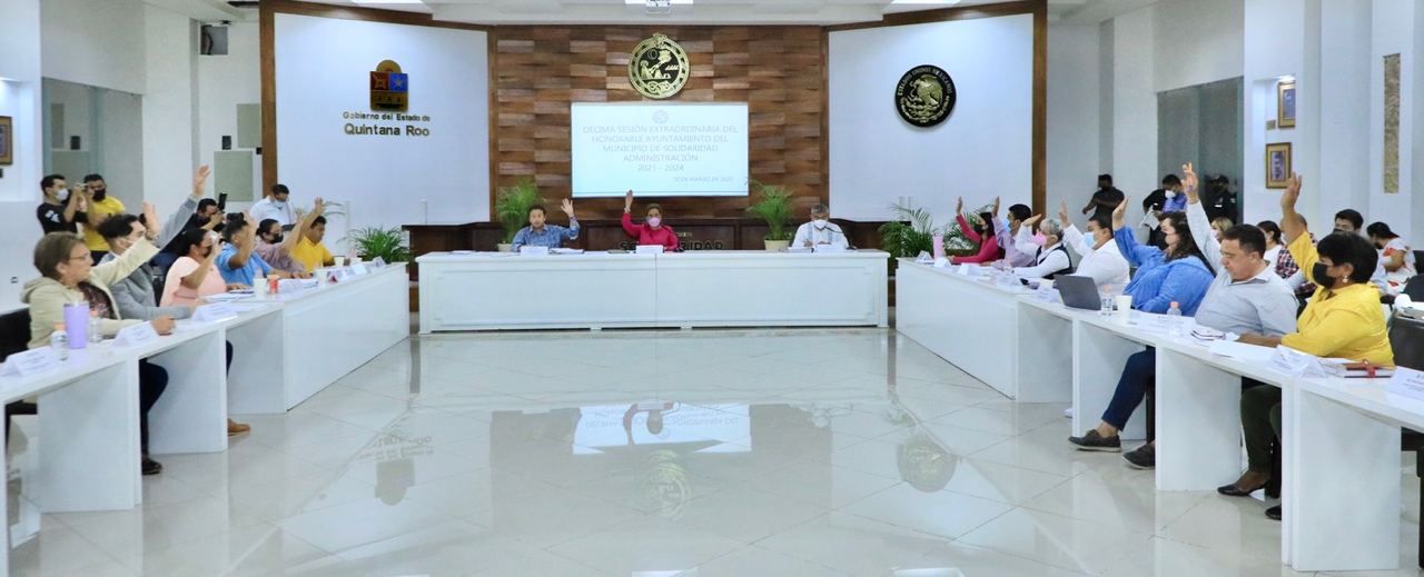 Décima Sesión Extraordinaria del H. Ayuntamiento de Solidaridad