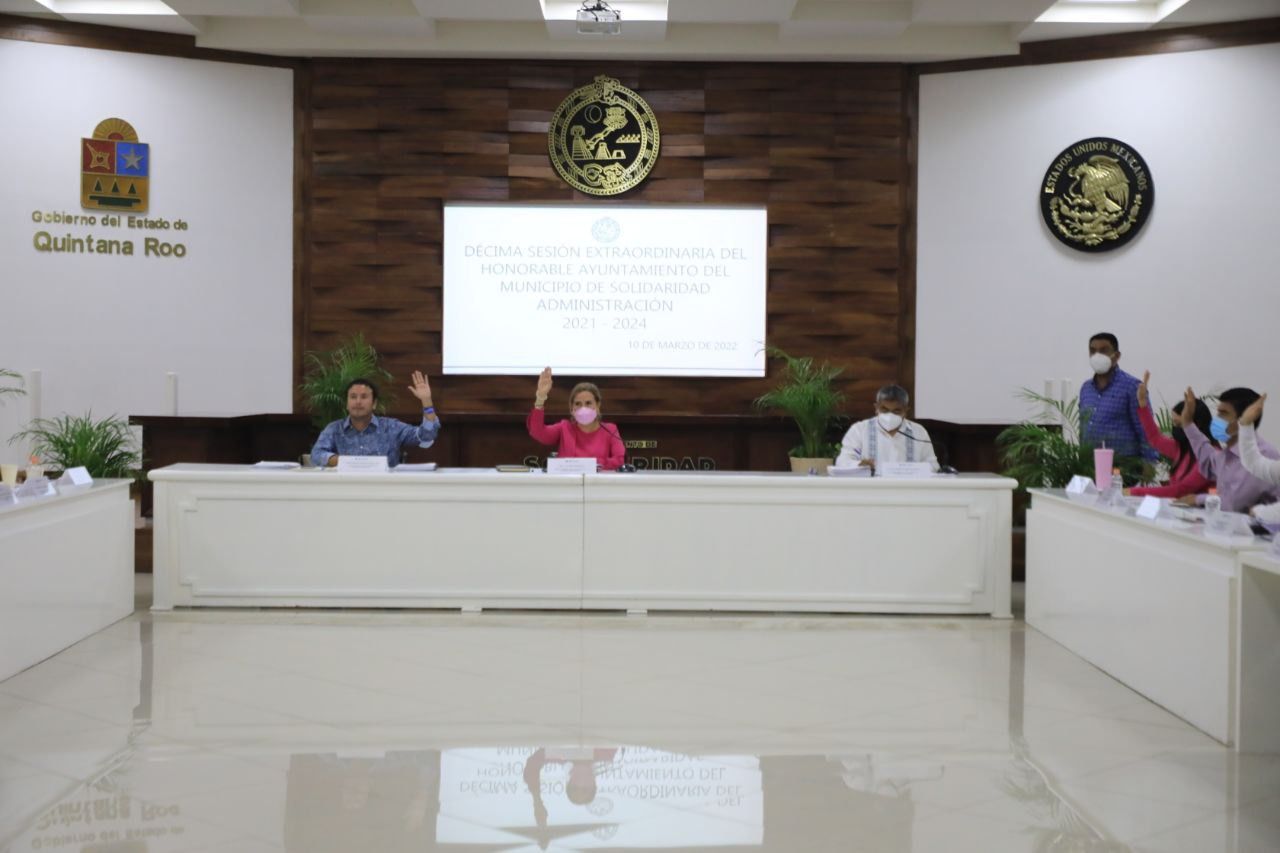 Décima Sesión Extraordinaria del H. Ayuntamiento de Solidaridad