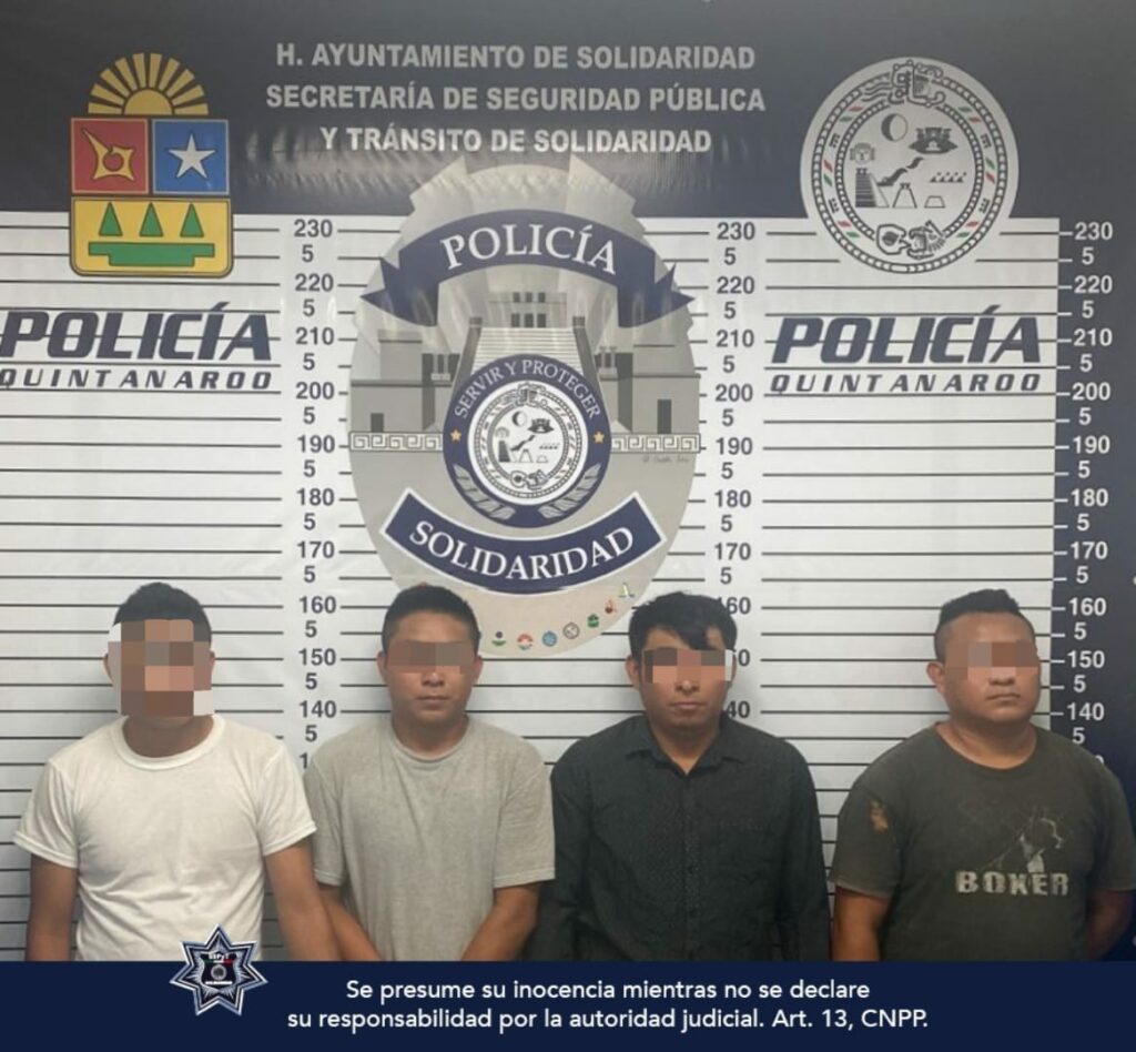 En manada atacaban, golpeaban y robaban en Playa del Carmen ya fueron detenidos