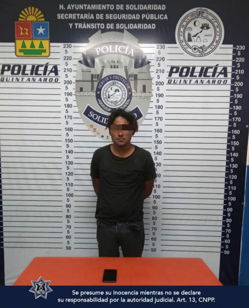 Capturan a sujeto en intento de robo a un local en Playa del Carmen