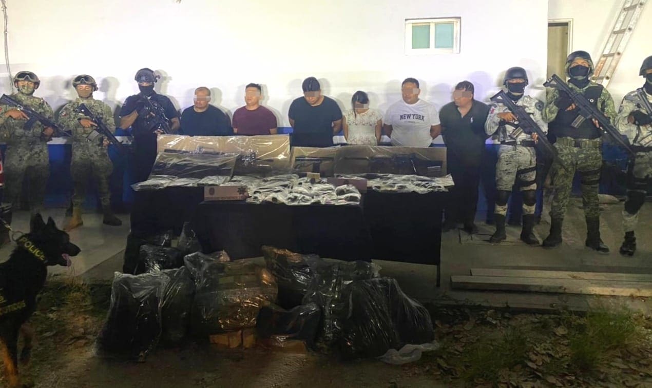 Detienen a célula armada en Playa del Carmen tras megaoperativo