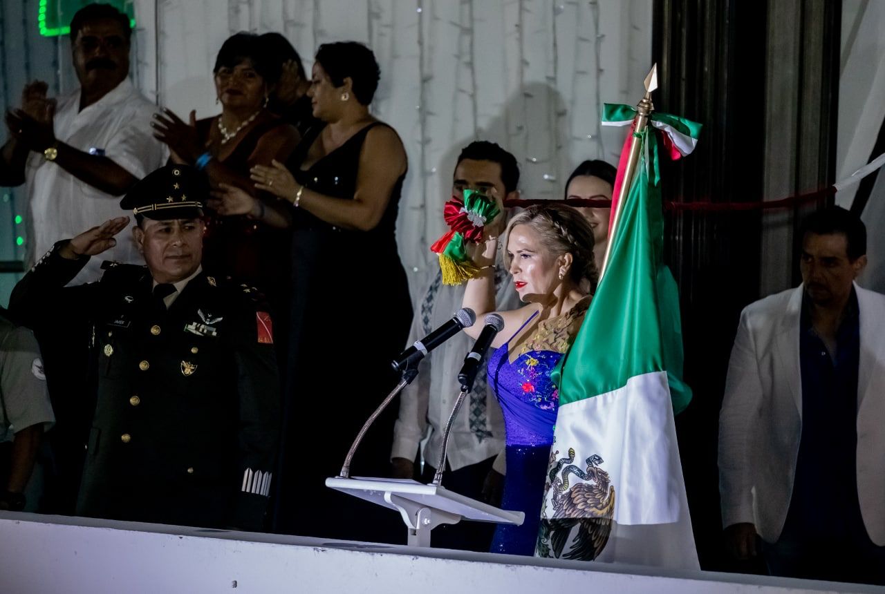 Con fervor cívico, en Solidaridad se conmemora el Grito de Independencia