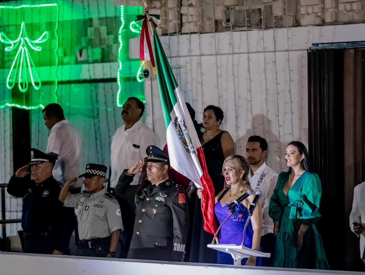 Con fervor cívico, en Solidaridad se conmemora el Grito de Independencia