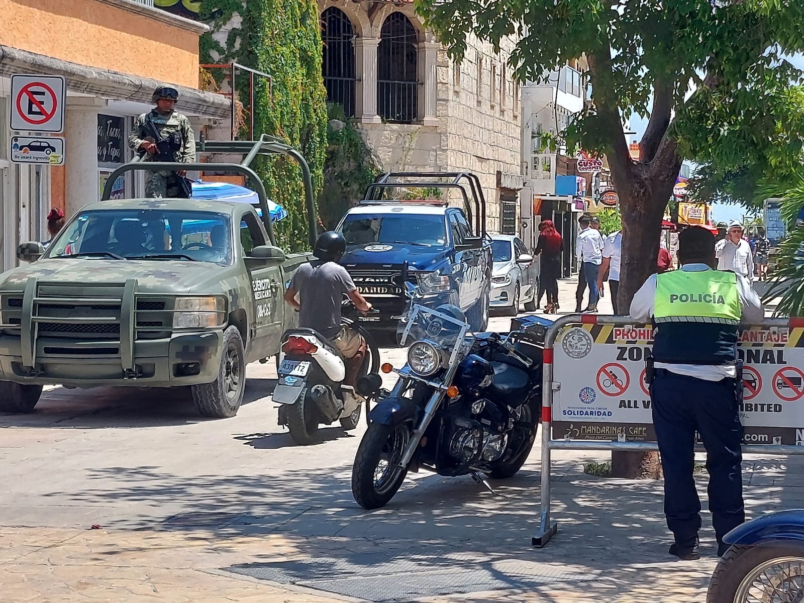 Reportan supuesto robo de nómina en el centro de Playa del Carmen