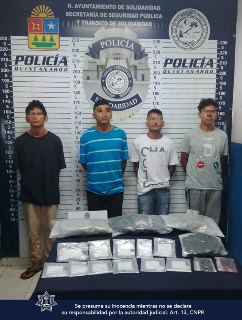 Capturan a grupo delictivo que intercambiaba droga en Playa del Carmen