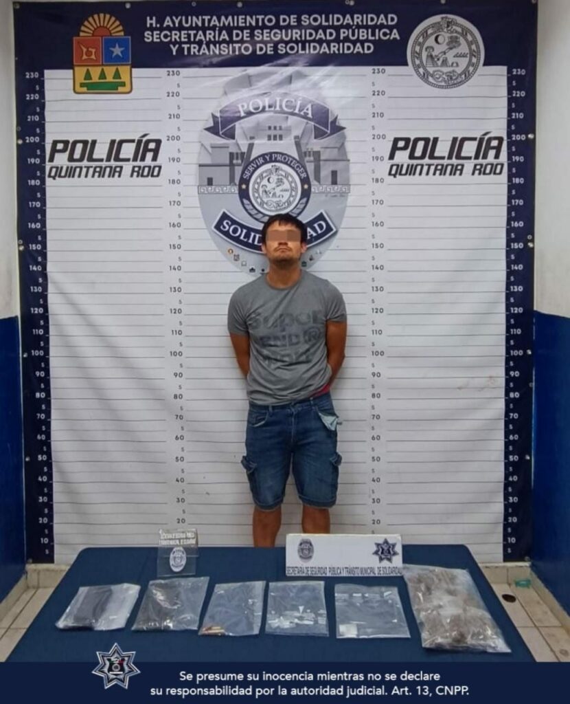 Operativo invernal en Playa del Carmen da resultados caen dos sujetos con narcóticos