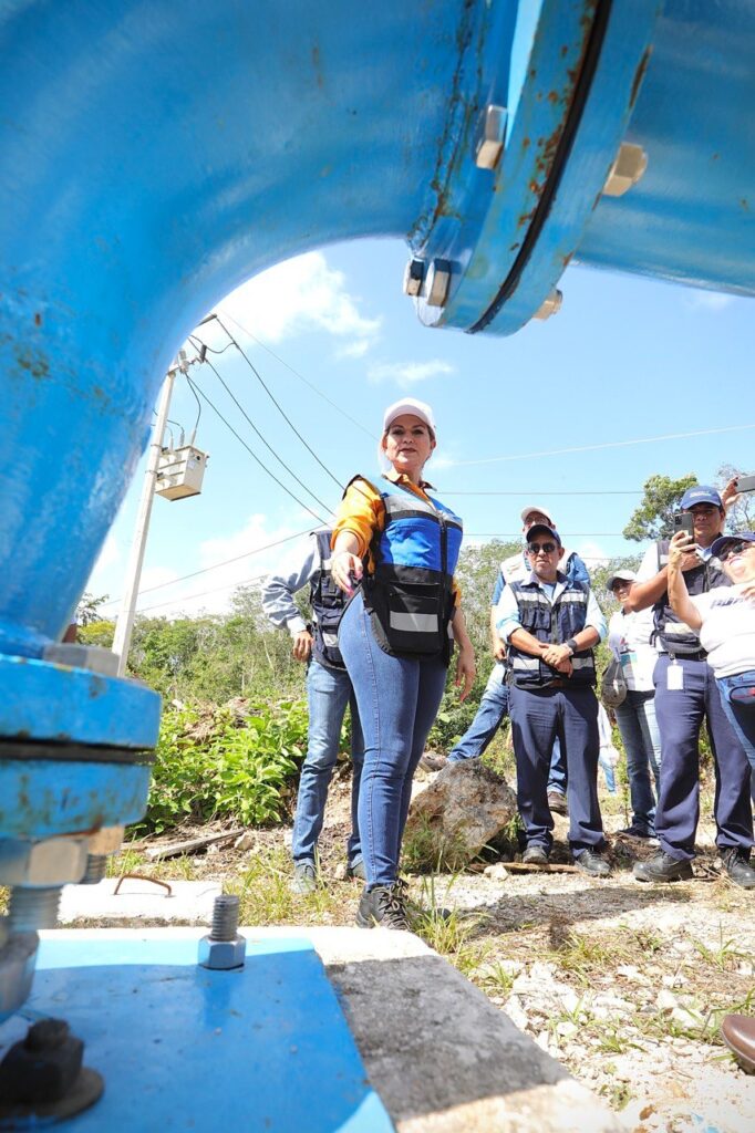 Constata y supervisa Lili Campos obras de Aguakan