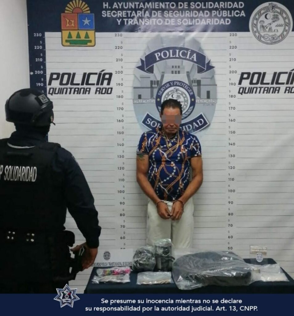 Narcocasero amenazaba a su inquilina con no hacer fiestas, lo detienen por agresivo y traía droga