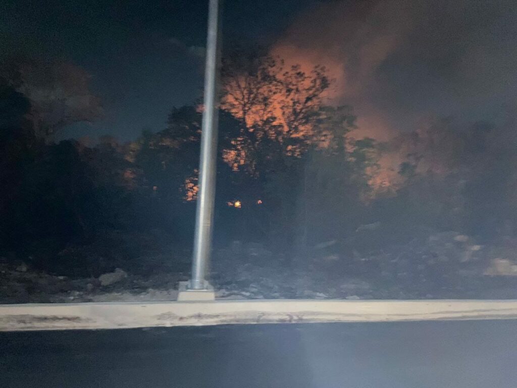 Bomberos de Playa del Carmen combaten un incendio forestal y varios en la ciudad