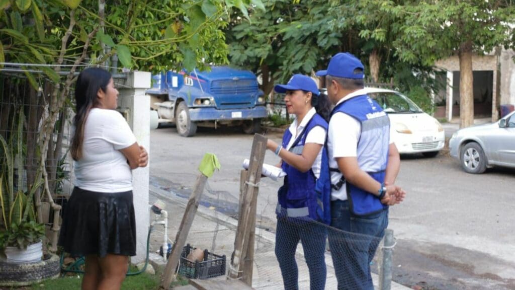 Buena aceptación de la brigada Casa por Casa del programa “PAN x tu colonia” en Solidaridad
